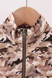 Camouflage zipper pullover