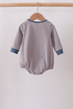Teal hunting embroidery stripe bubble