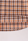 Blue turkey embroidery plaid 2pc set