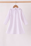 Pink dot turkey embroidery dress