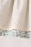 Beige turkey embroidery bloomer set