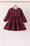 Red plaid dress