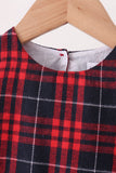Red plaid dress