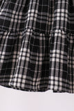 Black&white plaid dress