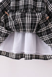 Black&white plaid dress