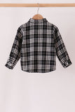 Black&white plaid button down shirt