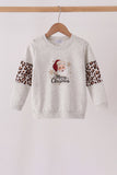 Grey christmas santa claus sweatshirt