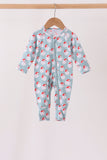 Sage santa claus bamboo romper