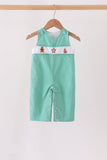 Green gingerbread embroidery gingham jonjon