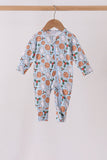 Blue milk cookie holly bamboo romper