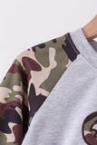 Camouflage deer embroidery pants set