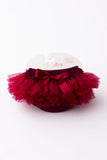Maroon Ruffle Tutu Bloomer