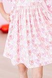 Melt My Heart 3/4 Sleeve Ruffle Twirl Dress