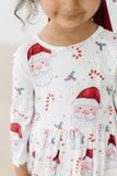 Mistletoe Magic 3/4 Sleeve Pocket Twirl Dress