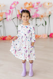 SALE Out of this World 3/4 Sleeve Pocket Twirl Dress