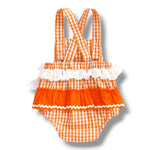 Jack-O-Lantern Bubble Romper