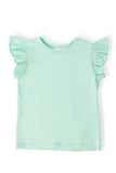 Pastel Green S/S Ruffle Tee