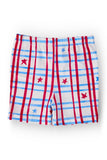 Patriotic Plaid Twirl Shorts
