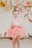Peach Rainbow Tank Tutu Leotard