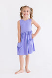 Periwinkle Pocket Tank Twirl Dress