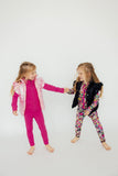 Pink Iridescent Puffer Vest