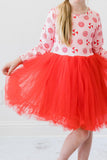 Pink Peppermint L/S Tutu Dress