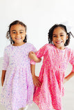 Pink Velvet Sequin Dress