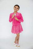 Pink Velvet Sequin Jacket