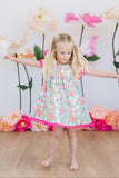 Preppy Petals Pom Pom Dress