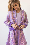 Purple Sequin Twirl Skort