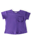 Purple Ruffle Pocket Tee