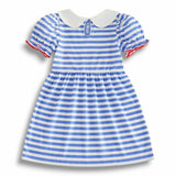 Chenille ABC Blue Stripe Dress