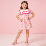 Pink Mouse Ears Embroidered Dress