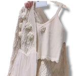 Adult Florette Tulle Knit Tank & Cardi