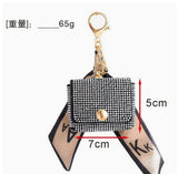 Rhinestone Coin Purse Keychain
