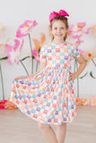 SALE Rainbow Ribbons S/S Pocket Twirl Dress