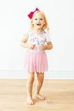 Rainbow Vibes S/S Twirl Leotard