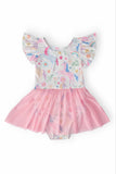 Rainbow Vibes S/S Twirl Leotard