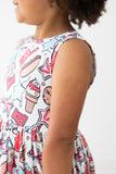 SALE Red, White & BBQ Tank Twirl Dress
