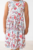 SALE Red, White & BBQ Tank Twirl Dress