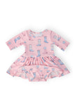 Ribbons & Rodeos 3/4 Sleeve Twirl Bodysuit