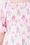SALE Rose Garden Smocked Ruffle Dress