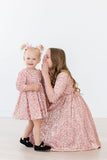 Rose Gold Velvet Sequin Dress