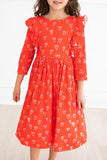 SALE Roses are Red Ruffle Twirl Dress
