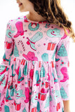 Christmas Cowgirl L/S Pocket Twirl Dress