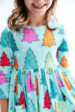 Oh Christmas Tree L/S Pocket Twirl Dress