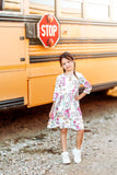 SALE School is Cool 3/4 Sleeve Pocket Twirl Dress