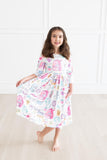 SALE School is Cool 3/4 Sleeve Pocket Twirl Dress