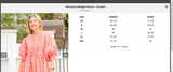 Womens Margot Dress - Sunset