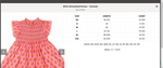 Girls Smocked Dress - Sunset